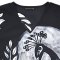 Women Tunic dress - Black : The Midnight Lunar Peacock