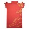เครปคาฟทาน คอเต่า - สีน้ำตาล : ลายหญิงสาวกับทิวไม้พู่กันทอง