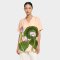 เสื้อตัวหลวมสีโอลด์รส : ลายดอกบัวสีชมพูสง่างาม