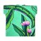 เสื้อตัวหลวมผู้หญิง - สีเขียว : ลายดอกเฮลิโคเนียกับทิวลิป