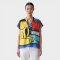 เสื้อตัวหลวมผู้หญิง - สีน้ำเงิน : ลายช้างในกรอบศิลป์