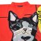 Woman Blouse - Red : Art Class Cat