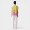 เสื้อตัวหลวมผู้หญิง - สีเหลือง : ลายกระต่ายสายรุ้ง