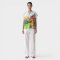 เสื้อตัวหลวมผู้หญิง - สีฟ้า : ลายไก่แจ้ยามรุ่งอรุณ