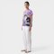 เสื้อตัวหลวมผู้หญิง - สีม่วง : ลายดอกไม้และแมวผู้เป็นแรงบันดาลใจ