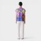 เสื้อตัวหลวมผู้หญิง - สีม่วง : ลายดอกไม้และแมวผู้เป็นแรงบันดาลใจ