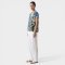 Woman Blouse - Blue : Owl under the Moonlight