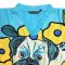 Woman Blouse - Blue : Yellow Garden Pup