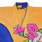 Multicolor Caftan : Pink Creeping roses on a Multicolor background