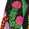 กางเกงลำลองขายาวผู้หญิง - สีดำ : ลายนกกระตั้วสีชมพูในป่าแอมะซอน