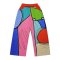 Woman Relax Pants - Multicolor : Multi-shape art