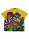 Woman Blouse - Yellow : Zebra in a Picturesque Meadow