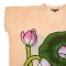 เสื้อตัวหลวมสีโอลด์รส : ลายดอกบัวสีชมพูสง่างาม