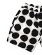 Woman Short Pants - White : Black dot