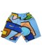 Woman Short Pants - Blue : Multi colored shapes