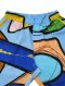กางเกงขาสั้นผู้หญิง - สีฟ้า : ลายรูปทรงหลากสี