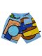 Woman Short Pants - Blue : Multi colored shapes