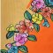 Woman Blouse - Orange : flower sash