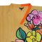 Woman Blouse - Orange : flower sash