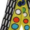 Woman Relax Pants - Yellow : Black box with multicolor circles