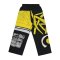 Woman Relax Pants - Black : Black and yellow abstract