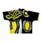 เสื้อคลุมกิโมโน - สีดำ : ลายเหลืองไฟฟ้าบนความเงียบสีดำ