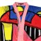 เสื้อคลุมกิโมโน - สีชมพู : ลายโครงสร้างลูกกวาด