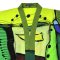เสื้อคลุมกิโมโน - สีเขียว : ลายวงจรเขียวพฤกษา