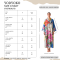 Kaftan Long Sleeve V-Kimono - Black : Heliconia on Monochrome Leaves