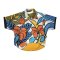 เสื้อปีกค้างคาวผู้หญิง - สีเทา : ลายดอกไม้กลางแสงเมืองร้อน