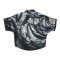 เสื้อปีกค้างคาวผู้หญิง - สีดำ : ลายเปลวสุริยันกลางแรงหมุน