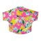 เสื้อปีกค้างคาวผู้หญิง - สีชมพู : ลายจังหวะดอกไม้บนผืนชมพู
