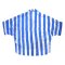 Women Casual  Batwing Blouse - Blue : The Marine Striped Lily