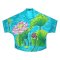 Women Casual  Batwing Blouse - Blue : The Emerald Lotus Pond