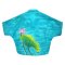 Women Casual  Batwing Blouse - Blue : The Emerald Lotus Pond