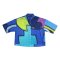 Woman Casual shirts - Blue : Blue Puzzle Motion