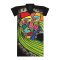 Long Tunic Dress - Black : Multicolor elements on a woman face by picasso