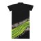 Long Tunic Dress - Black : Multicolor elements on a woman face by picasso