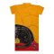 Long Tunic Dress - Yellow : Kitten with colorful roses
