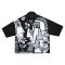 เสื้อเชิ้ตฮาวายผู้หญิง - สีดำ : ลายมิติมิวส์สบตากับปทุมมาคราม