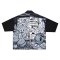 เสื้อเชิ้ตฮาวายผู้หญิง - สีดำ : ลายเส้นแจกันภาพฝันโมโนโครม