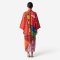 Kaftan Long Sleeve V-Kimono - Red : The Curious Yellow Cat