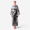Kaftan Long Sleeve V-Kimono - Grey :  Black Peacock Majestic Solitude