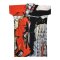 Kimono Kaftan Dress  - Red : Graphic of Red, White and Black. Defined by Perfect Black Lines.