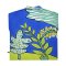 Woman Blouse - Blue : The Jolly Tiger under the Canopy