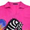 Woman Blouse - Pink : Zebra Waltz in Fuchsia Garden
