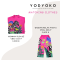 กางเกงลำลองขายาวผู้หญิง - สีชมพู : ลายม้าลายเริงร่าในสวนชมพู