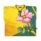 เสื้อครอปคอจีนผู้หญิง - สีเหลือง : ลายรัศมีบุปผาอาบแสงตะวัน