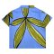 Woman Blouse - Blue : Woman Elegance with Green Hair