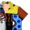 เสื้อผู้หญิงคอปก - สีน้ำตาล : ลายใบหน้าและรูปทรงแอปสแตรค